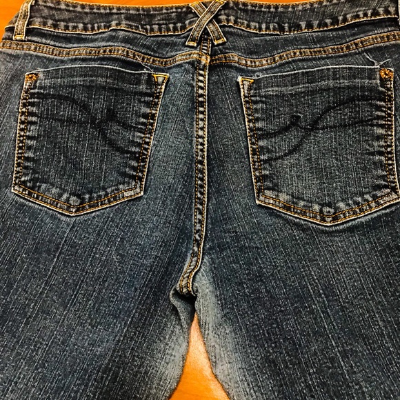 COPY -DKNY Designer Denim Blue Jeans Boot Cut Size 14R - Picture 3 of 7